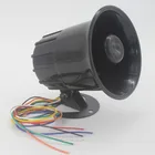 JRHN002 32V 10W Siren MP3 Sound Alarm Police siren horn speaker for Truck Backup Alarm(Black)