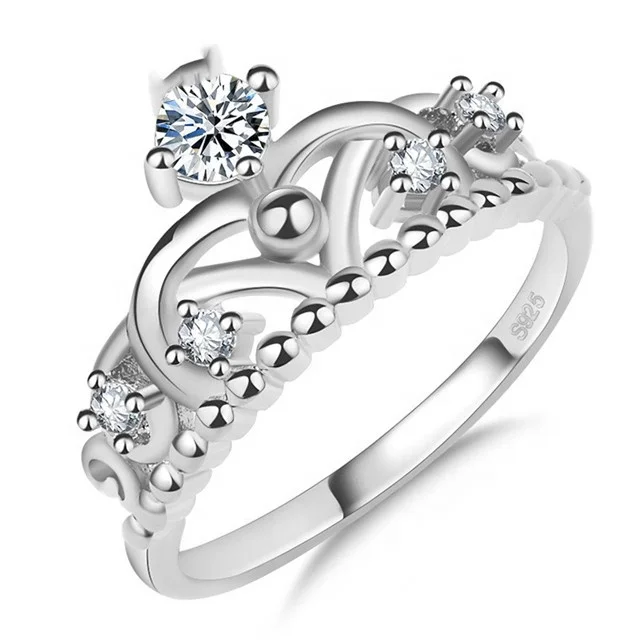 High Quality New Fashion Retro S925 Silver Crown Rings for Women Elegant CZ Crystal Party Engagement Ring Jewelry
High Quality New Fashion Retro S925 Silver Crown Rings for Women Elegant CZ Crystal Party Engagement Ring Jewelry