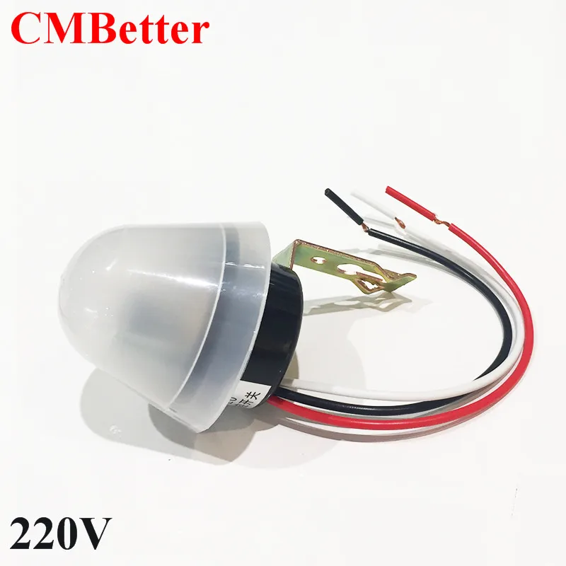 Free Shipping Waterproof Outdoor Auto On Off Light Sensor Switch Street Automation Photo Control Sensor For Ac 220v (2pcs CM004) (15)