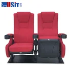 Usit UA-638G-13 Red Push back tip-up seat cinema chair in stock for sale
