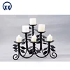 Lowest price decorative long stem cast iron candle holder stand