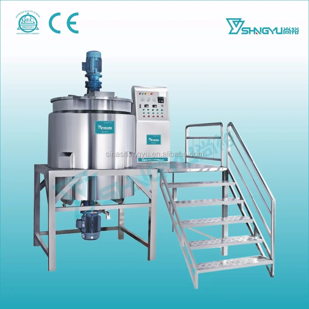 China Guangzhou Shangyu Liquid Double Jacket Stainless Steel Mixing Tank for Daily Chemical Products