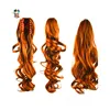 Ladies Long Curly Blonde Synthetic Hair Drawstring Ponytail HPC-2050