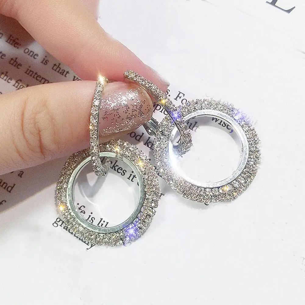 2019 new arrival christmas jewelry gift women crystal geometric