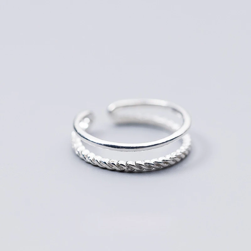 Genuine 925 Sterling Silver Finger Double Layer Rings For Women Girl Fashion Party Ring Anel Jewelry Birthday Gift
Genuine 925 Sterling Silver Finger Double Layer Rings For Women Girl Fashion Party Ring Anel Jewelry Birthday Gift