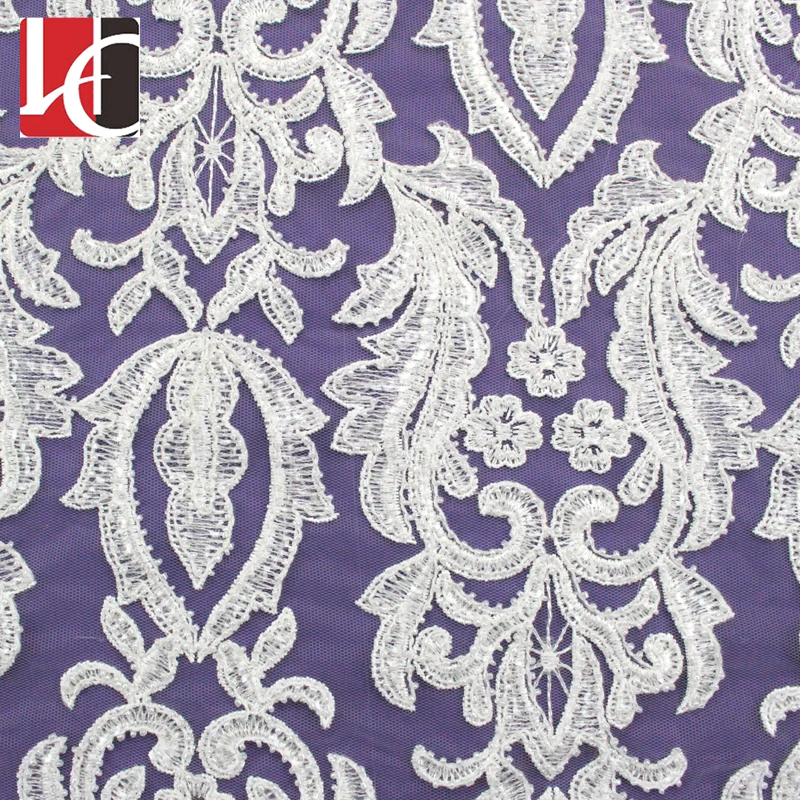 HC-3983 Hechun new design guipure lace fabric for bridal dresses, Beige;white;black
HC-3983 Hechun new design guipure lace fabric for bridal dresses, Beige;white;black