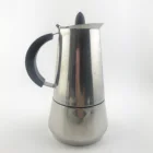 6 Cup Finely Crafted Stainless Steel Espresso Maker For Use on Gas or Stovetops