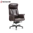 BIFMA Height Adjustable Swivel Modern High Back Luxury Leather Executive Office Chair