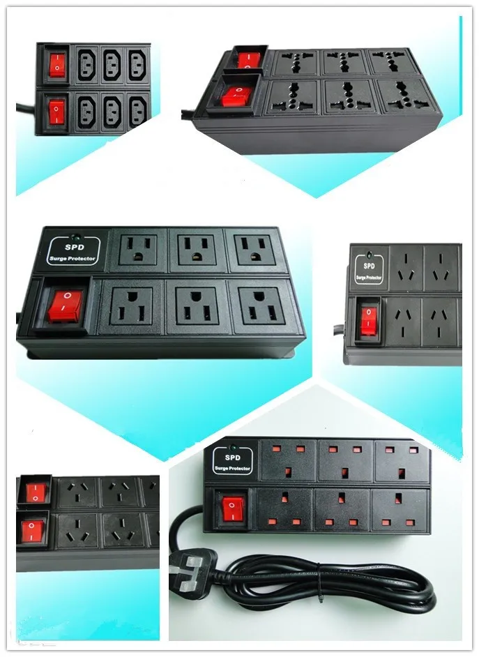 Universal Gb2099.3 Standard Cabinet Pdu Socket With Surge Protection