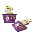 silicone Keys Customized Photo Logo Advertising Chain Double-sided Creative Diy Cartoon Accessories Customized
