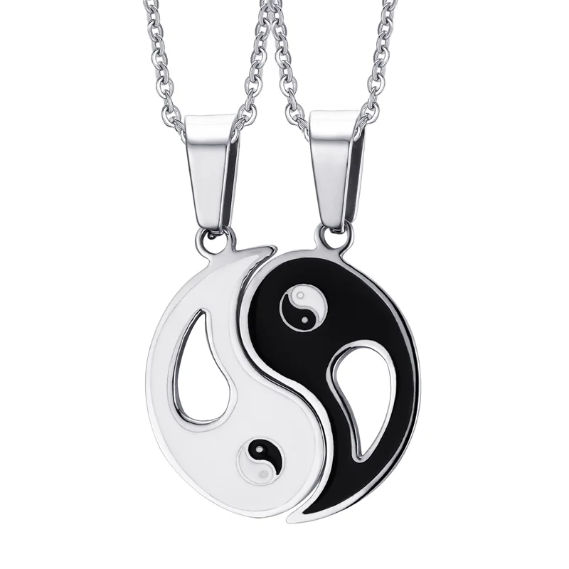 Best Friends Yin Yang Black White Couples Paired Necklace Jewellery Pendant Necklaces For Men Women Gift, As picture
Best Friends Yin Yang Black White Couples Paired Necklace Jewellery Pendant Necklaces For Men Women Gift, As picture