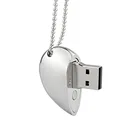 metal heart shaped Jewelry wedding gift 4gb usb drive crystal