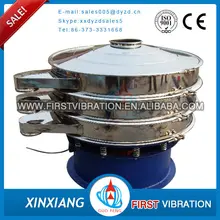 China 2 layer stainless steel rotary vibratory screener for crystalline dextrose
