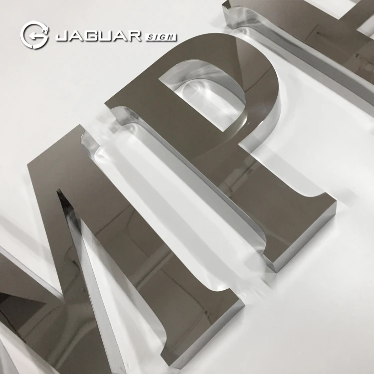 Manufacturer Custom Mirror Finished Letters Polished Stainless Steel