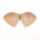Ladies breast bra inserts reusable push up seamless triangle sports sponge pad