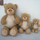 8"/12"/20" lovely easter soft plush stuffed light brown bear animal toy