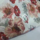 China Factory beaded chiffon fabric digital printing on fabric floral dress fabric