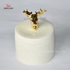 Deer Head Wholesale Wedding Favors And Gifts Porcelain Trinket Boxes Ceramic Custom Jewelry Box