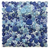 Glazed Blue Pebble Porcelain Tile Backsplash Bathroom Mosaic Machines For Manufacturing Ceramic Tiles