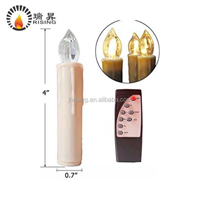 plastic taper candle