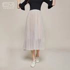 Stylish Casual Long Tiered Mesh Tulle Pleated Lady Skirts
