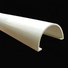 2" PVC extrusion White plastic bumper cover for supermarket counter
