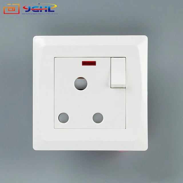 European design standard hign power PC 15A SWITCH SOCKET WITH NEON