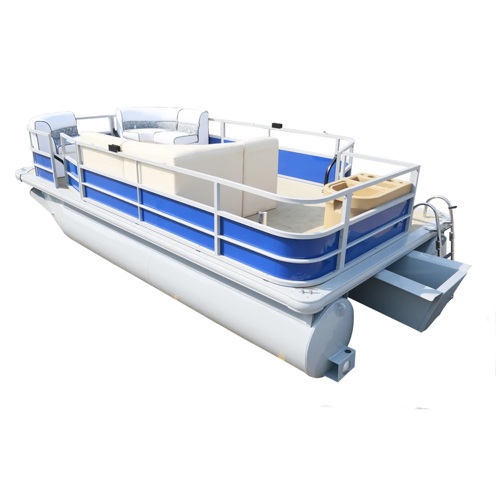 24 Feet Best New Luxury Fishing Pontoon Boats For Sale China Manufacturers Buy Pontoon Boats Fishing Pontoon Boats Pontoon Boat Manufacturers