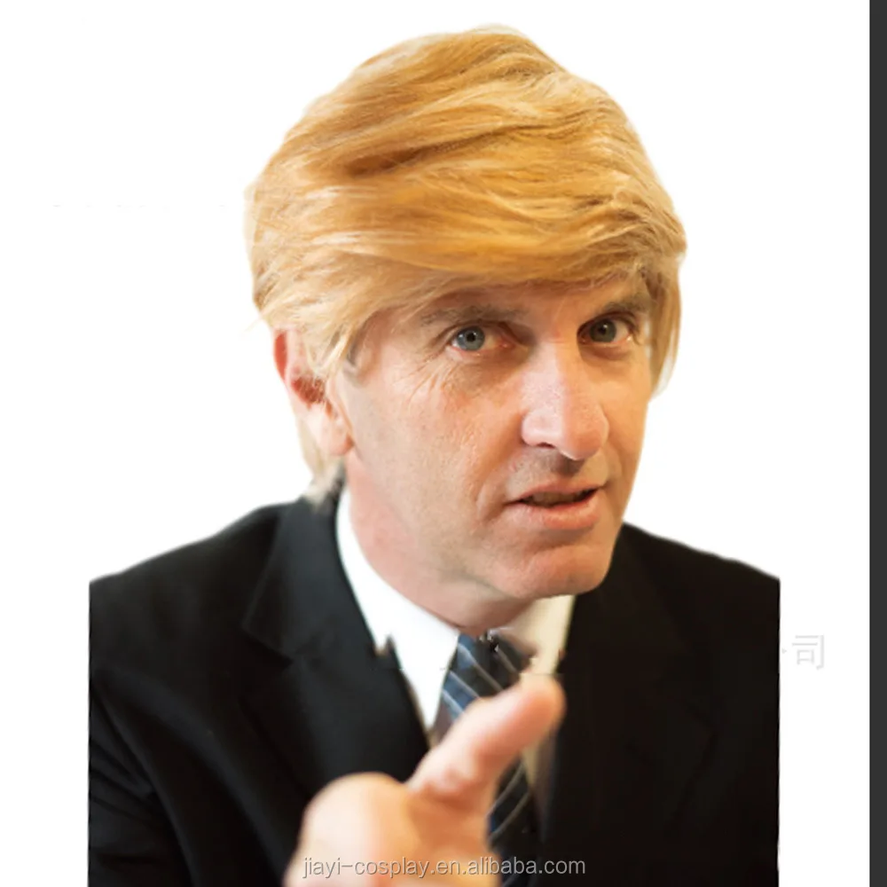 best selling golden short male brazilian human hair donald trump