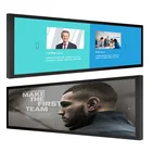24 Tv Senke Latest 24 Inch Stretched Bar Type Lcd Led Display TV Advertising For Bank/Hotel/Station