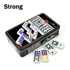 Dominoes Set Colored Dominoes High Quality Family Game Colorful Double 6 Dominoes Set