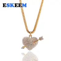 Eskeem Supply High-end Hiphop Full Diamond Stainless Steel Iced Out Bling Heart Pendant Necklace for Unisex
Eskeem Supply High-end Hiphop Full Diamond Stainless Steel Iced Out Bling Heart Pendant Necklace for Unisex