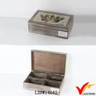 Handmade Compartments Vintage Style Storage Wooden Box