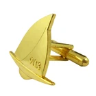 Wholesale Custom Stainless Steel Enamel Souvenir Mens Cufflink Letter Blanks Metal
