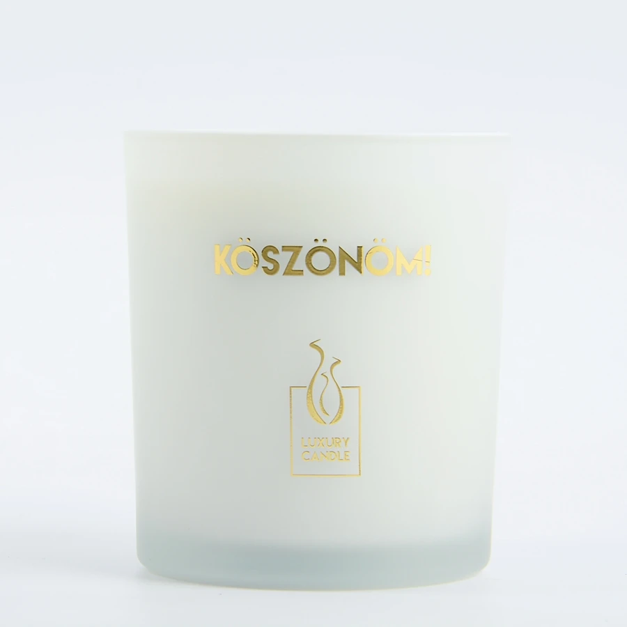 Scented Soy Wax Candle in White Jar