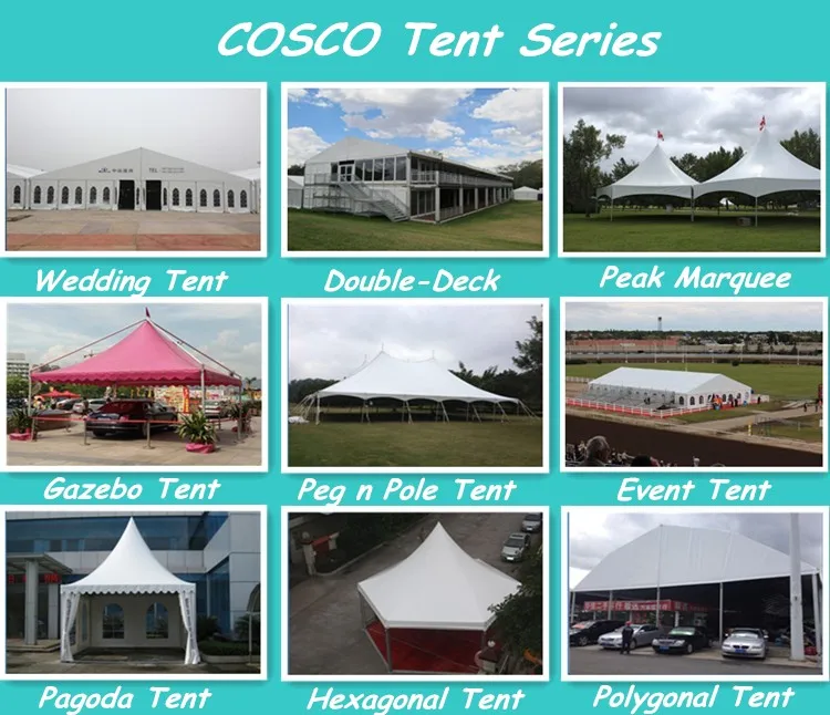 COSCO Aluminium and pvc sport tent for Pakistan tennis tent