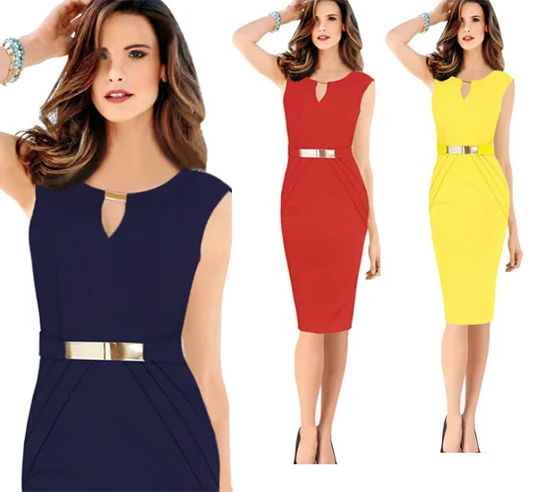 Latest Lady Elegant Summer Classic Sleeveless Pencil Wear to Work Dresses Business Office Chic Bodycon Formal Dress for Women, Customized color
Latest Lady Elegant Summer Classic Sleeveless Pencil Wear to Work Dresses Business Office Chic Bodycon Formal Dress for Women, Customized color