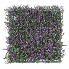 50*50cm Anti-UV outdoor decorative cheap price purple desmodium artificial boxwood hedge panel wall in China