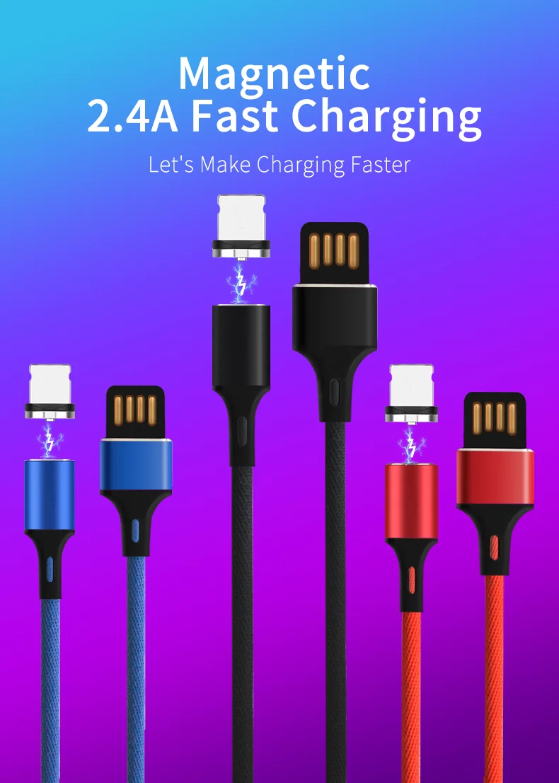 2019 New Creative Magnetic Usb Cable for iPhone for Samsung - ANKUX.COM