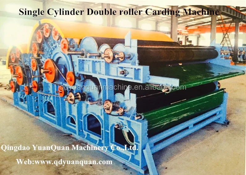 Single Cylinder and Double Roller Carding Machine..jpg