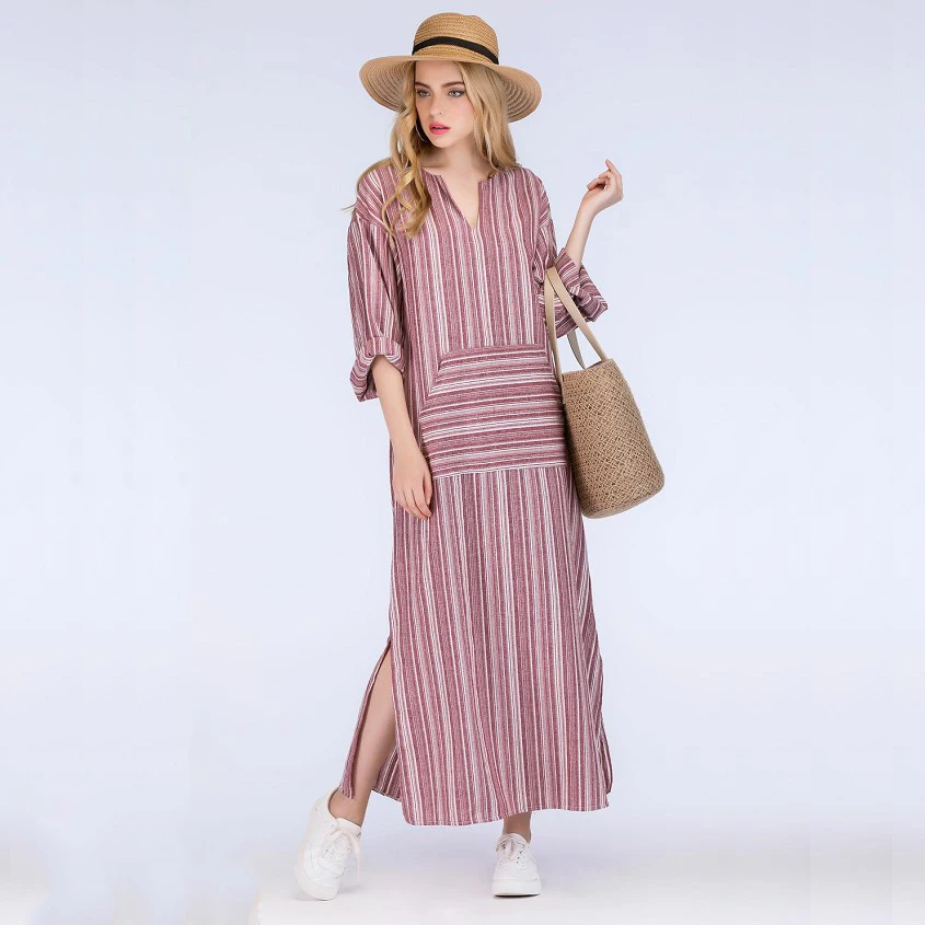 AliExpress new come women summer long dress with pocket long sleeve maxi plus size cotton linen dress
AliExpress new come women summer long dress with pocket long sleeve maxi plus size cotton linen dress
