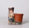 Resin crafts the dwarf resin flower pot garden is decorated