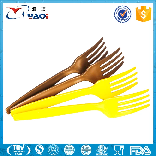 2017 hot sale large eco disposable forks for gourmet