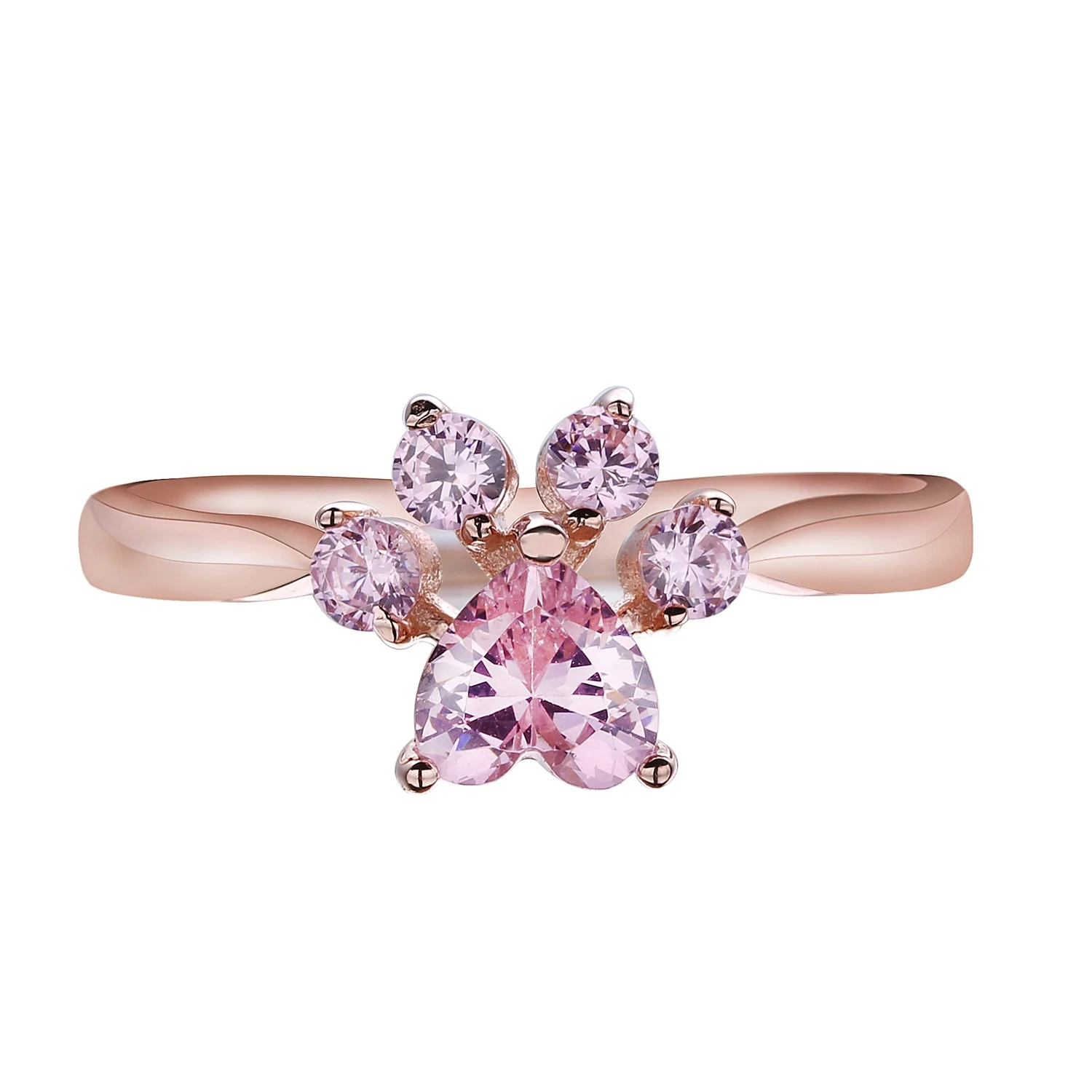 Slovehoony Pink Stone Paw Rings Rose Gold Adjustable Wedding rings for Silver 925 Jewelry
Slovehoony Pink Stone Paw Rings Rose Gold Adjustable Wedding rings for Silver 925 Jewelry