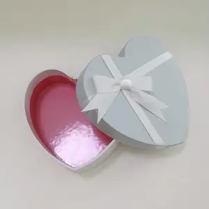 custom heart shaped jewelry cosmetic gift packaging paper box
