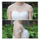 wedding accessories shawl Beads pearl flower wedding cape for women bridal cape
