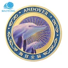 Coins Coin Metal Coin Soft Enamel Metal Stamping Challenge High Quality Dolphin Pattern Coins