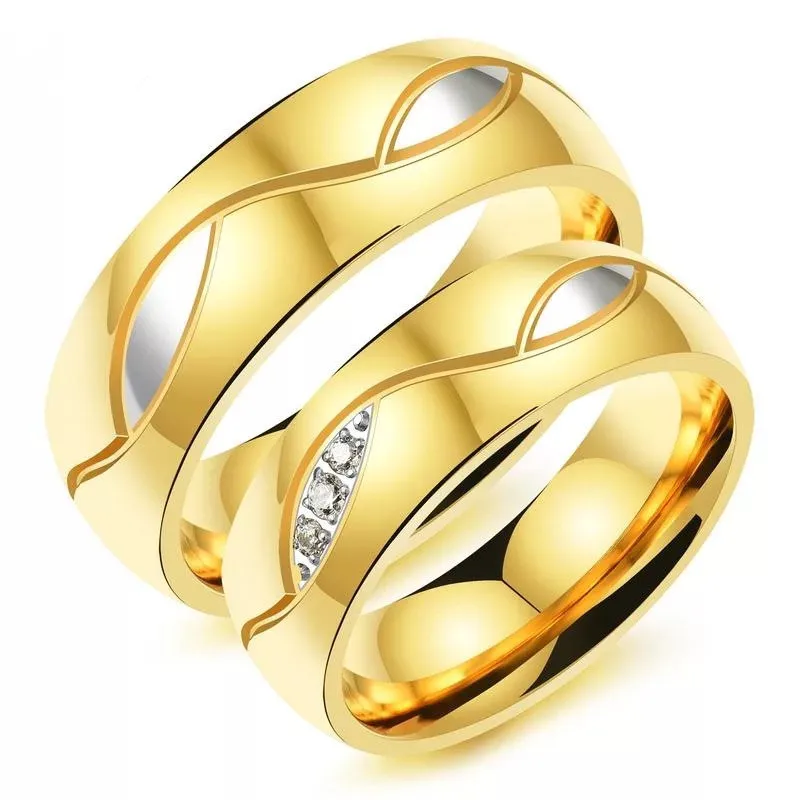 Hot gold wedding rings for woman and men stainless steel ring gold wedding ring
Hot gold wedding rings for woman and men stainless steel ring gold wedding ring
