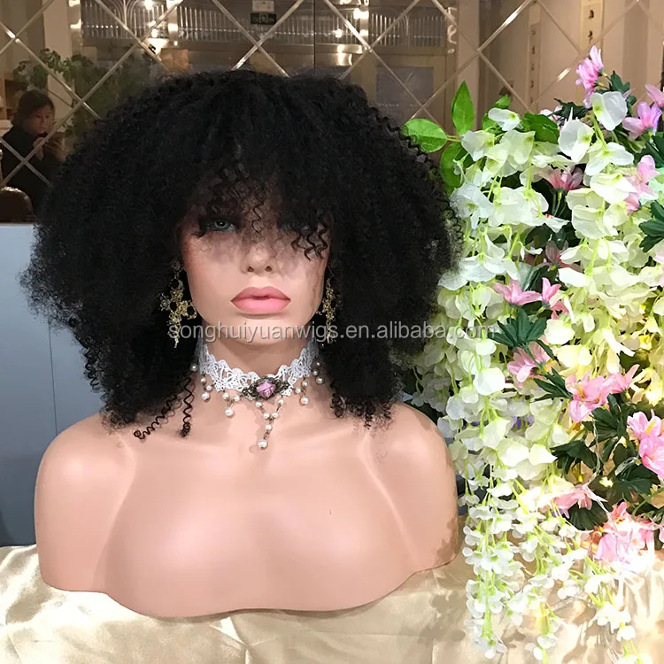 Pre Plucked Human Hair Short Afro Kinky Curly Lace Front Wig For Black Women
Pre Plucked Human Hair Short Afro Kinky Curly Lace Front Wig For Black Women