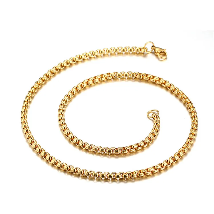 Necklace Jewelry Accessories 6mm Stainless Steel Gold Rolo Chain, Steel/gold/rose gold
Necklace Jewelry Accessories 6mm Stainless Steel Gold Rolo Chain, Steel/gold/rose gold